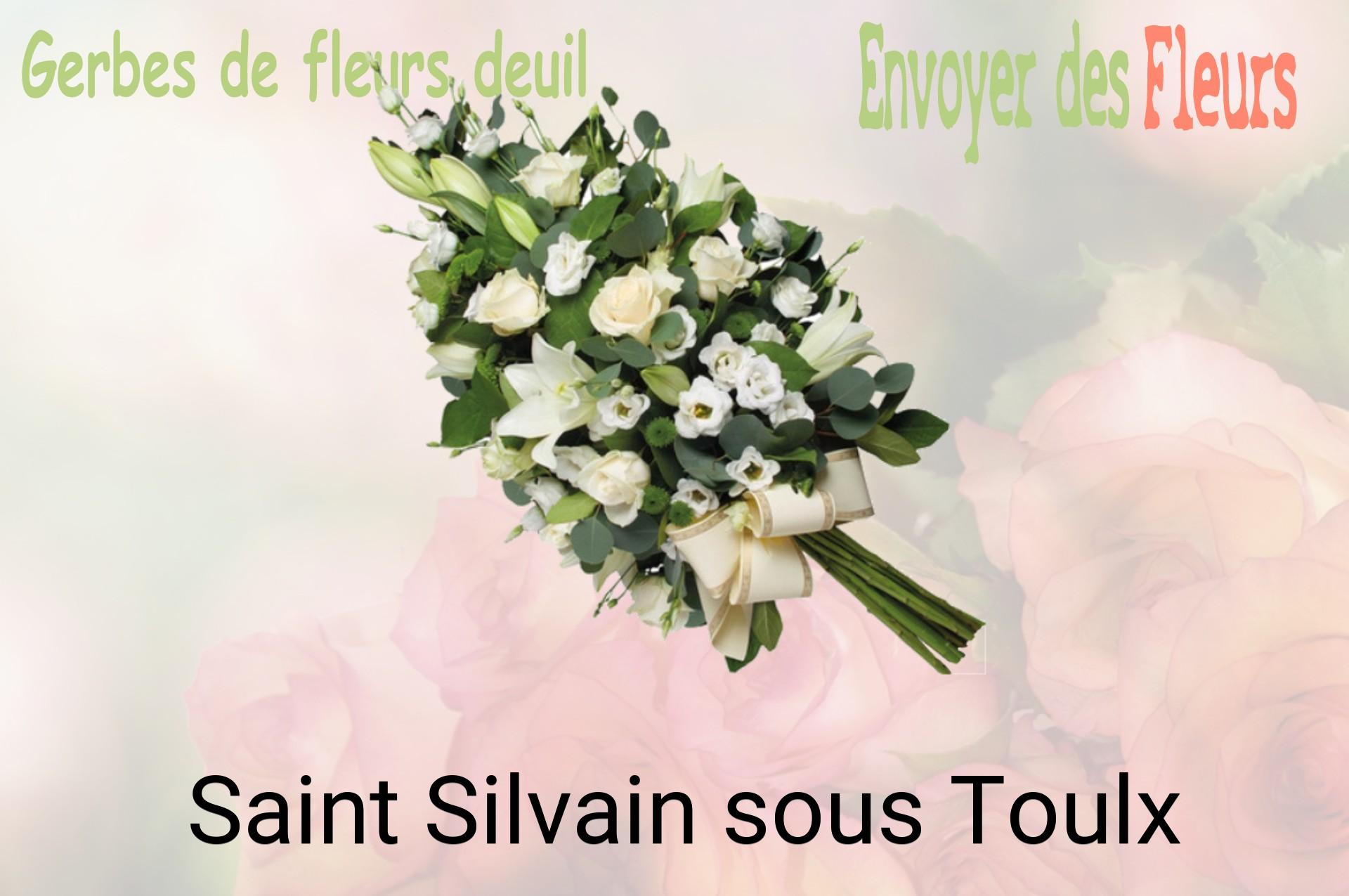 Gerbe de fleurs de deuil livrée à Saint-Silvain-sous-Toulx